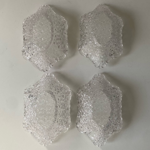 EAPG Gillinder & Sons Daisy and Buttons Antique Berry Nappy Bowl - Set of 4 - Picture 2 of 12